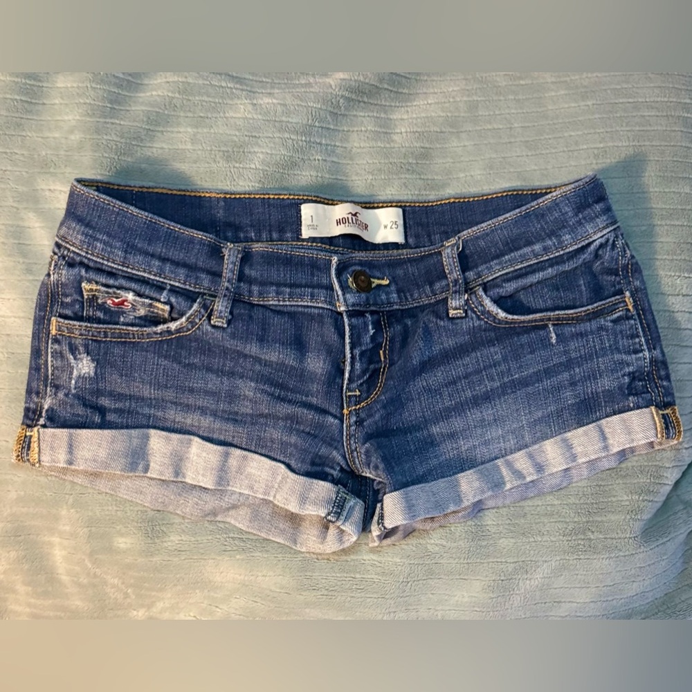 Hollister Extra Low-Waisted Jean Shorts